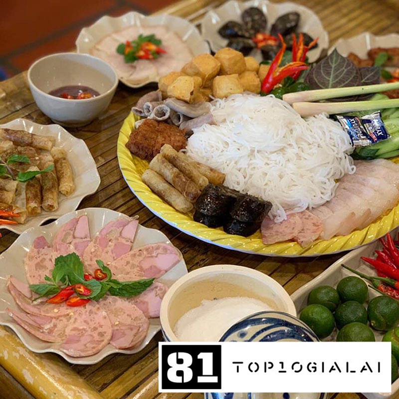 bún đậu mắm tôm gia lai
